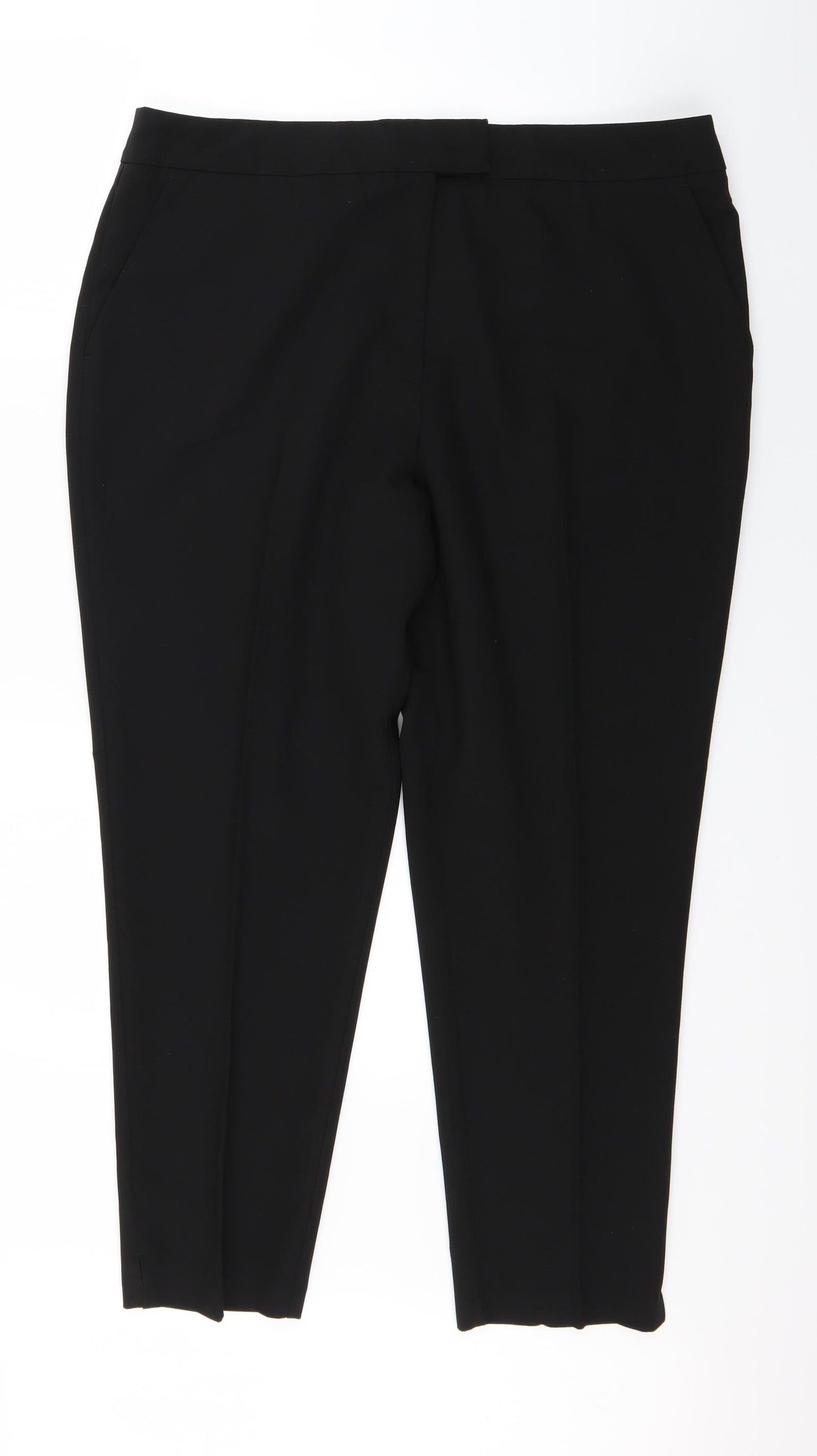 F&F Womens Black   Trousers  Size 18 L25 in