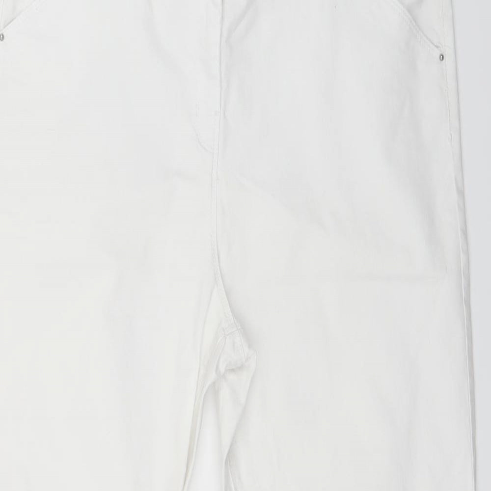 George Womens White  Denim Skinny Jeans Size 18 L26 in