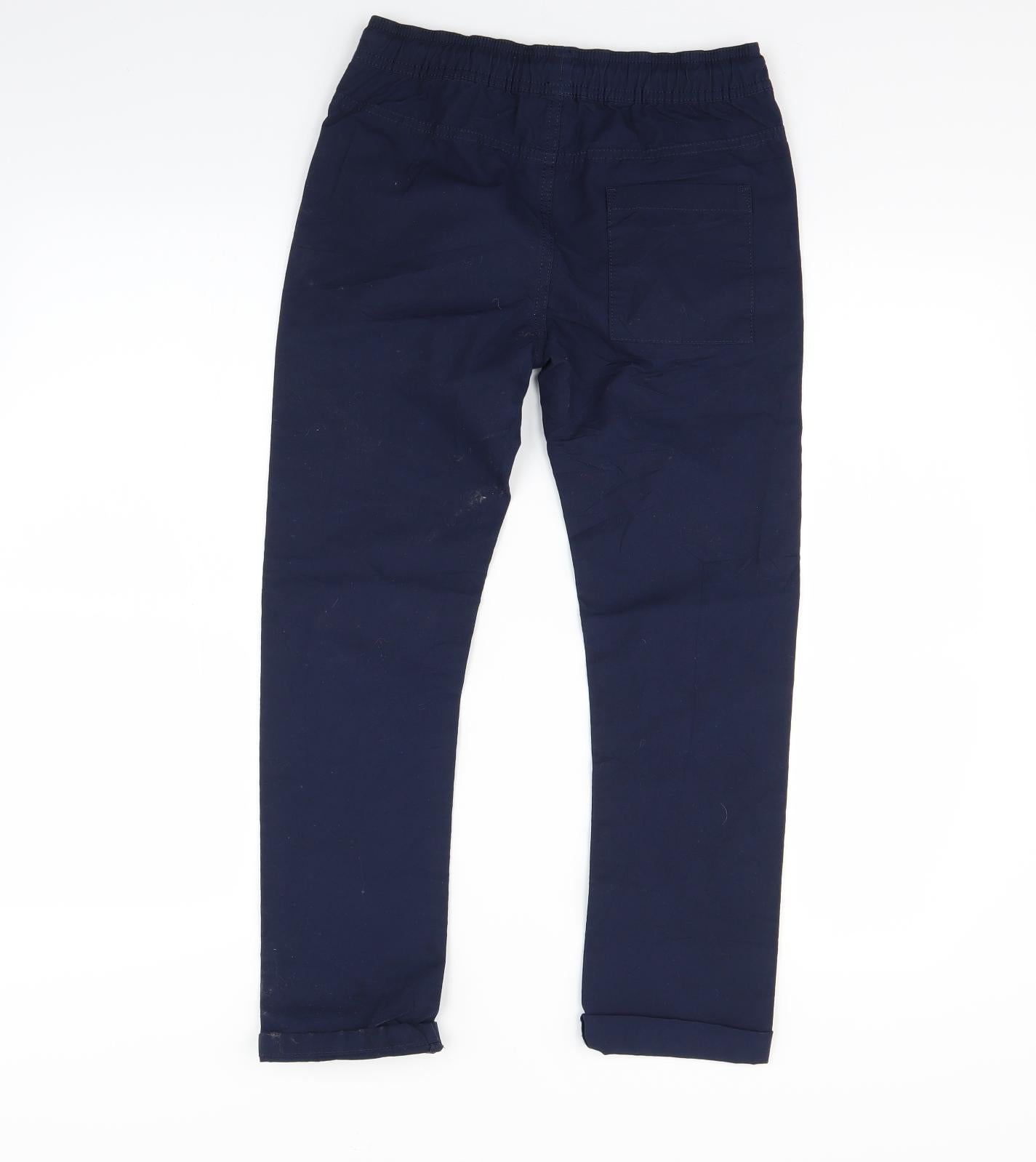 Marks and Spencer Girls Blue   Jogger Trousers Size 9 Years