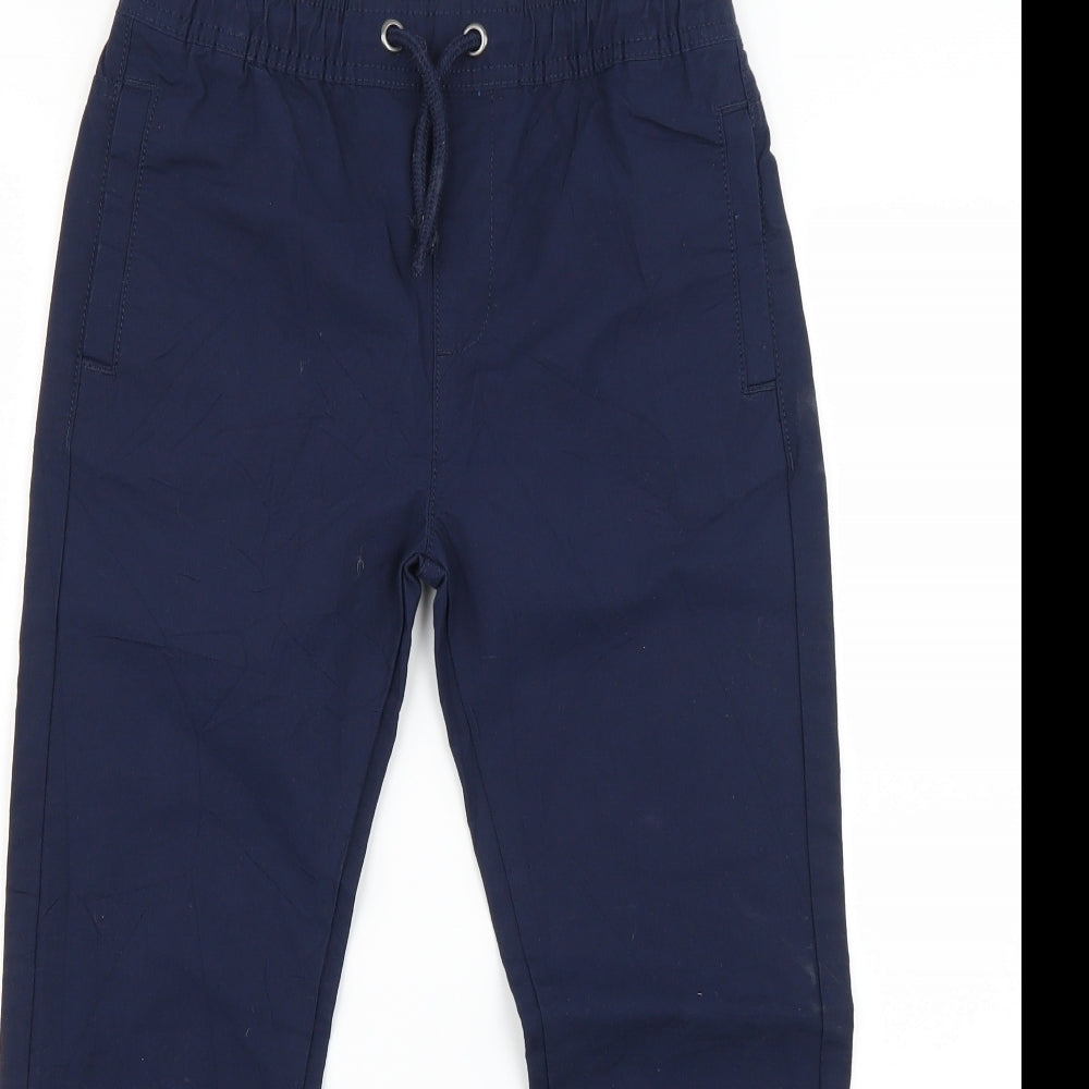 Marks and Spencer Girls Blue   Jogger Trousers Size 9 Years