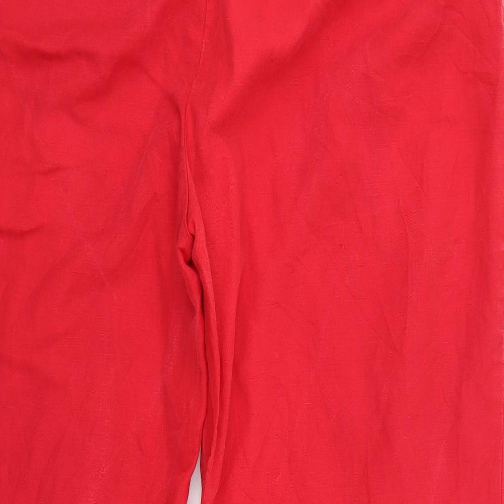 Marks and Spencer Womens Red   Tapered Jeans Size 20 L23 in