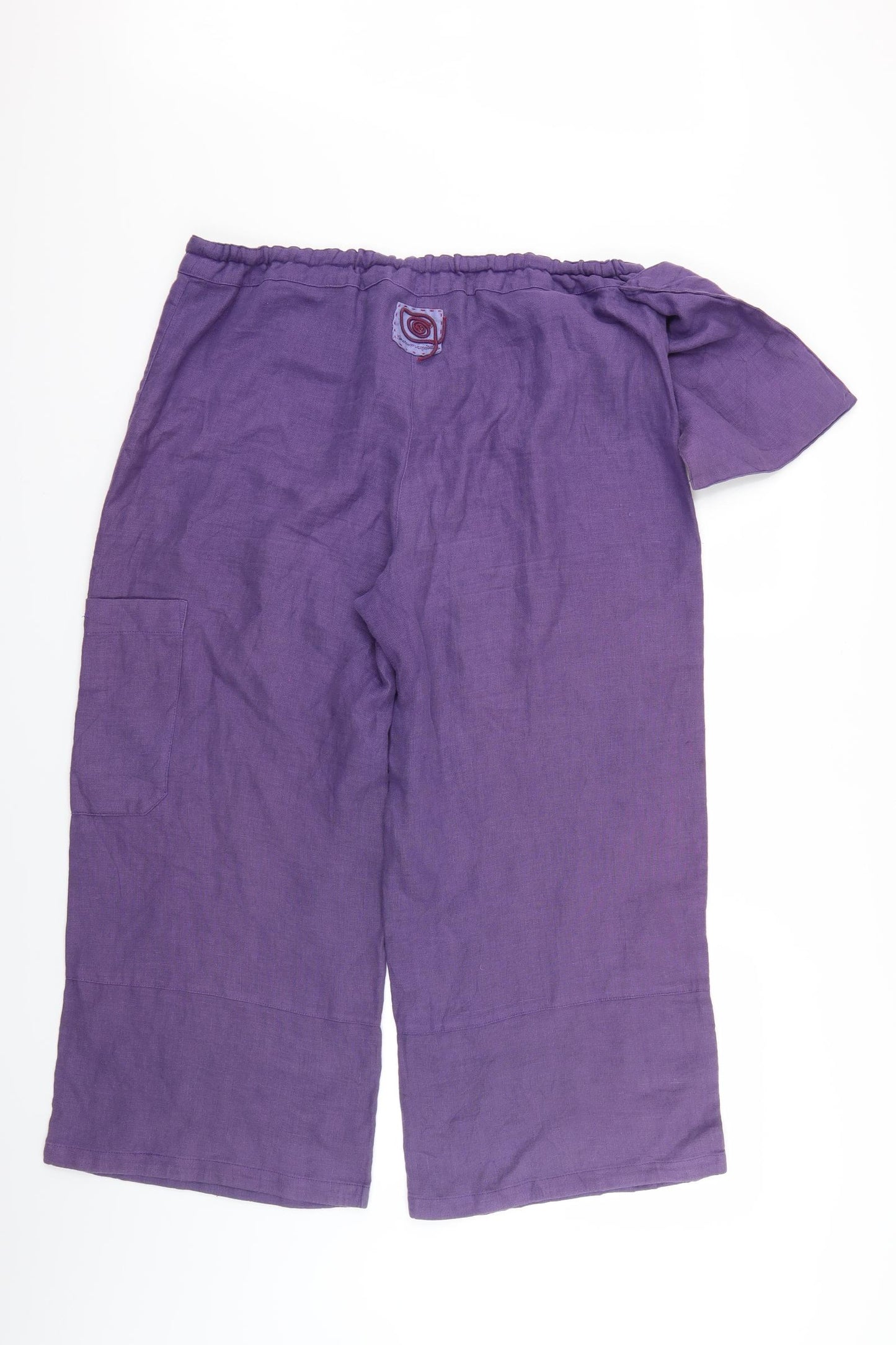 Preworn Womens Purple   Cropped Trousers Size M L22 in
