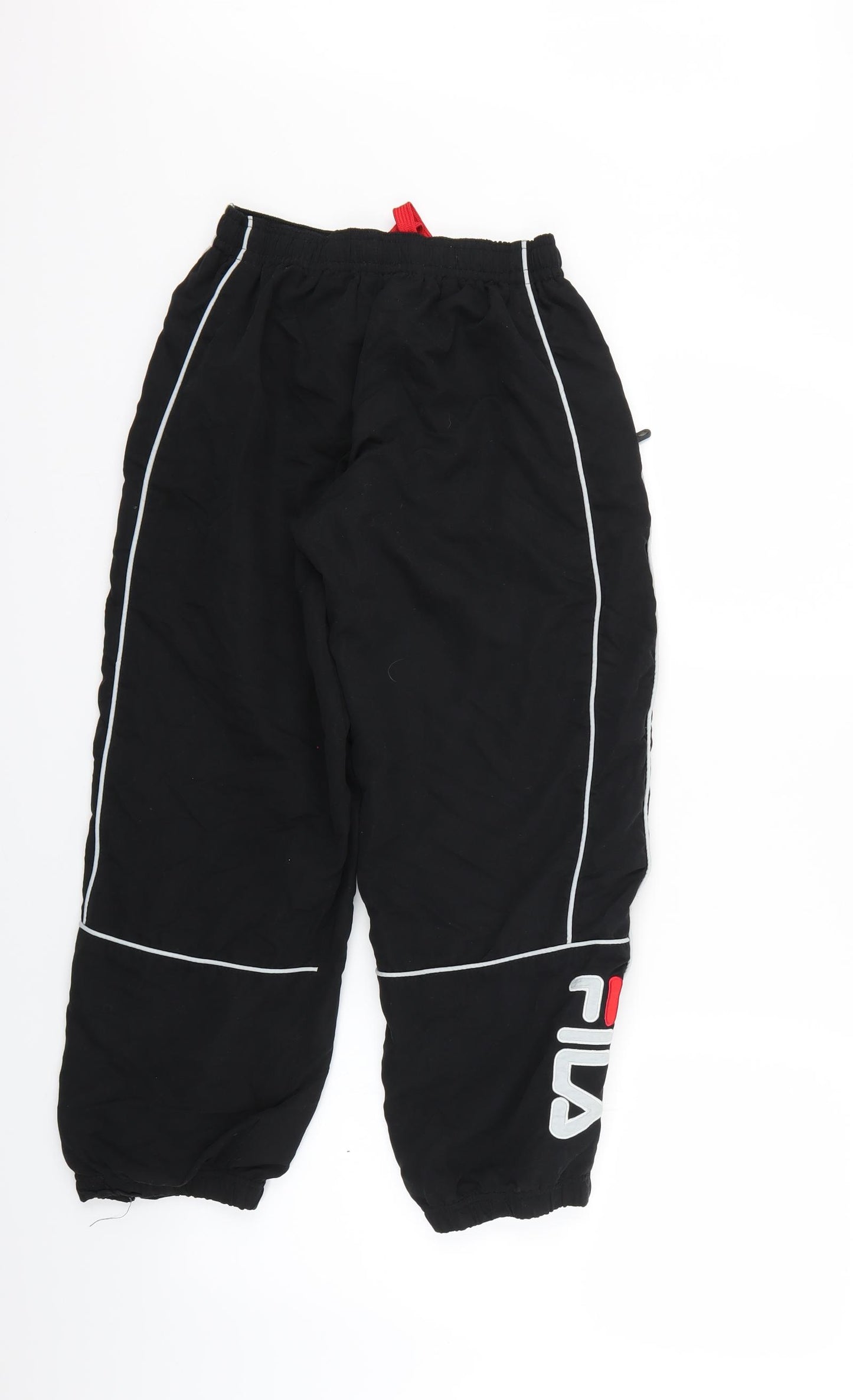 FILA Boys Black   Pedal Pusher Trousers Size M