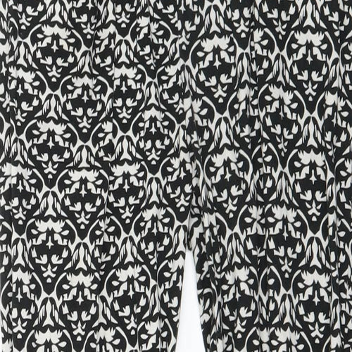 QED Womens White Floral  Jogger Leggings Size S L25 in