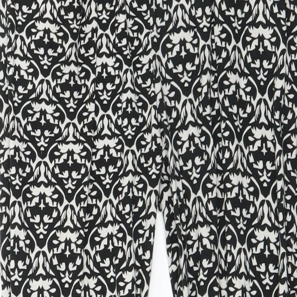 QED Womens White Floral  Jogger Leggings Size S L25 in