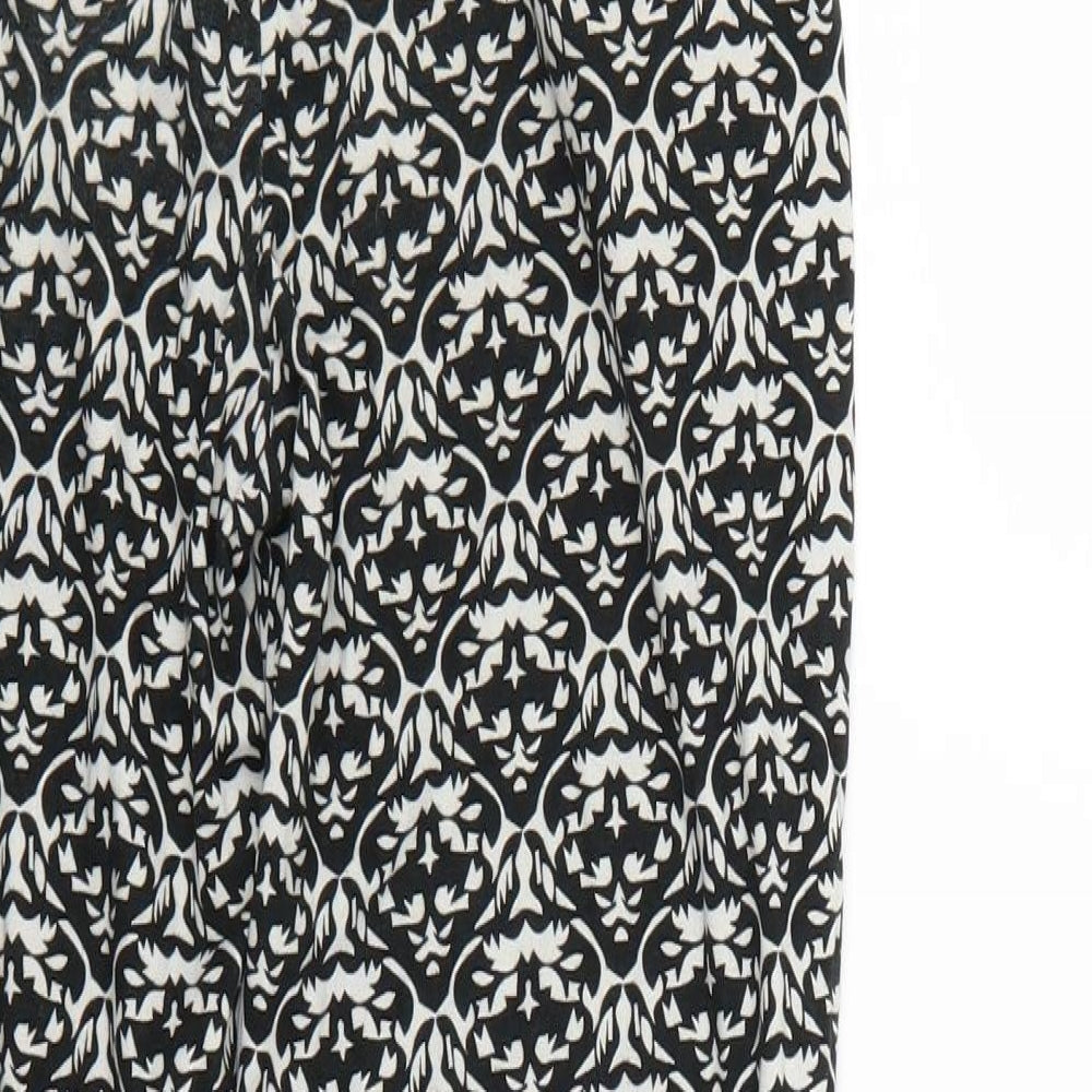 QED Womens White Floral  Jogger Leggings Size S L25 in