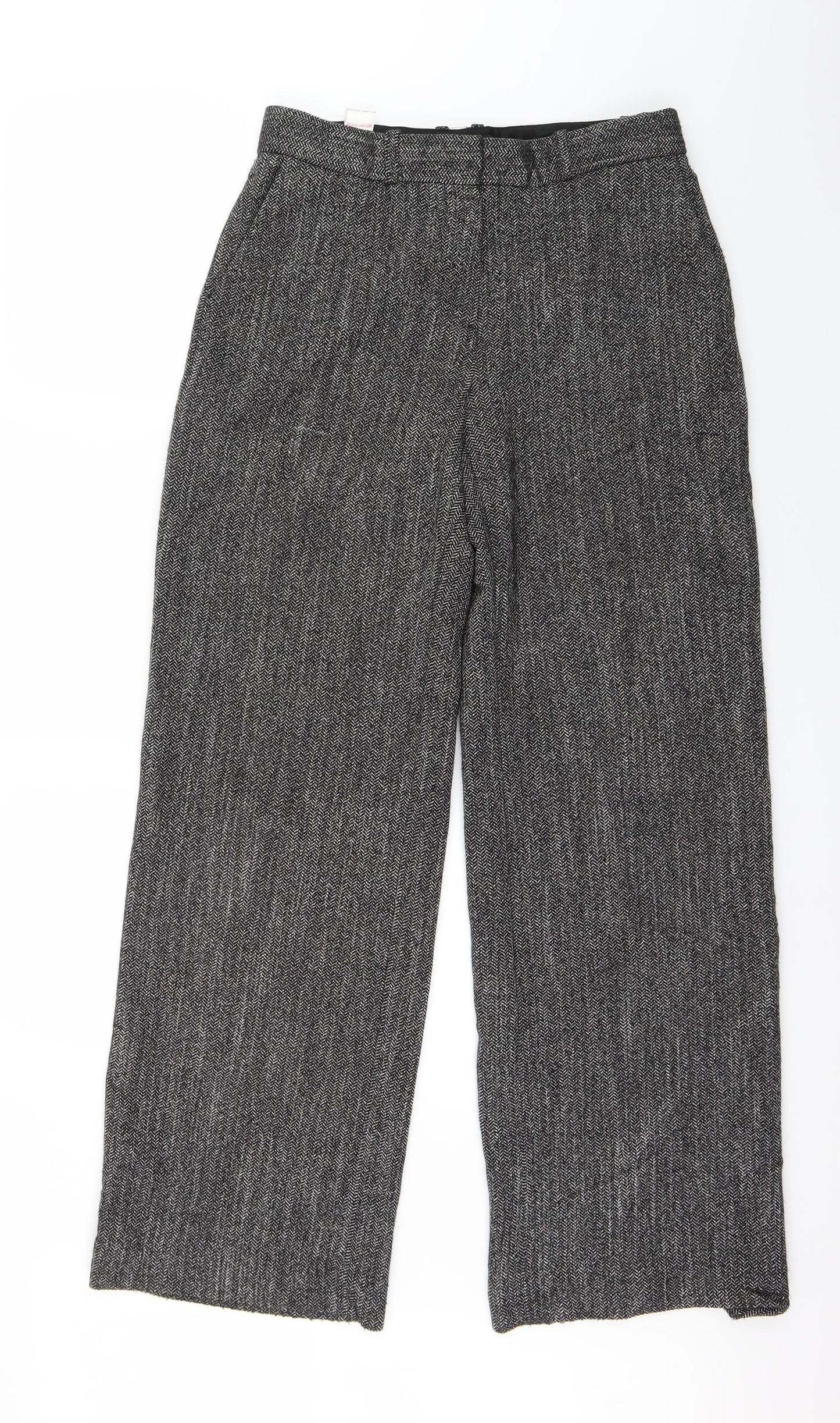 NEXT Womens Grey  Knit Trousers  Size 8 L28 in