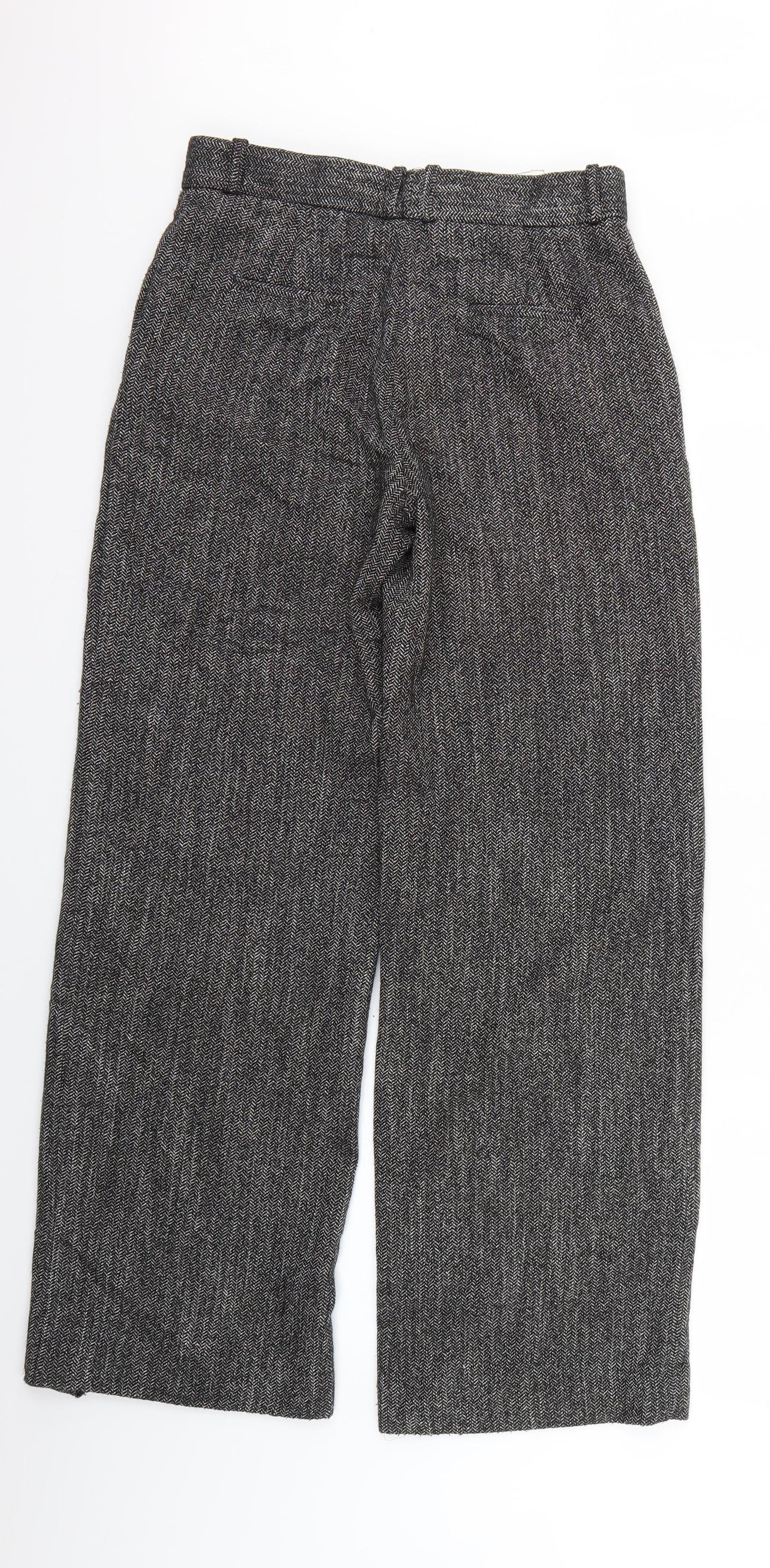 NEXT Womens Grey  Knit Trousers  Size 8 L28 in