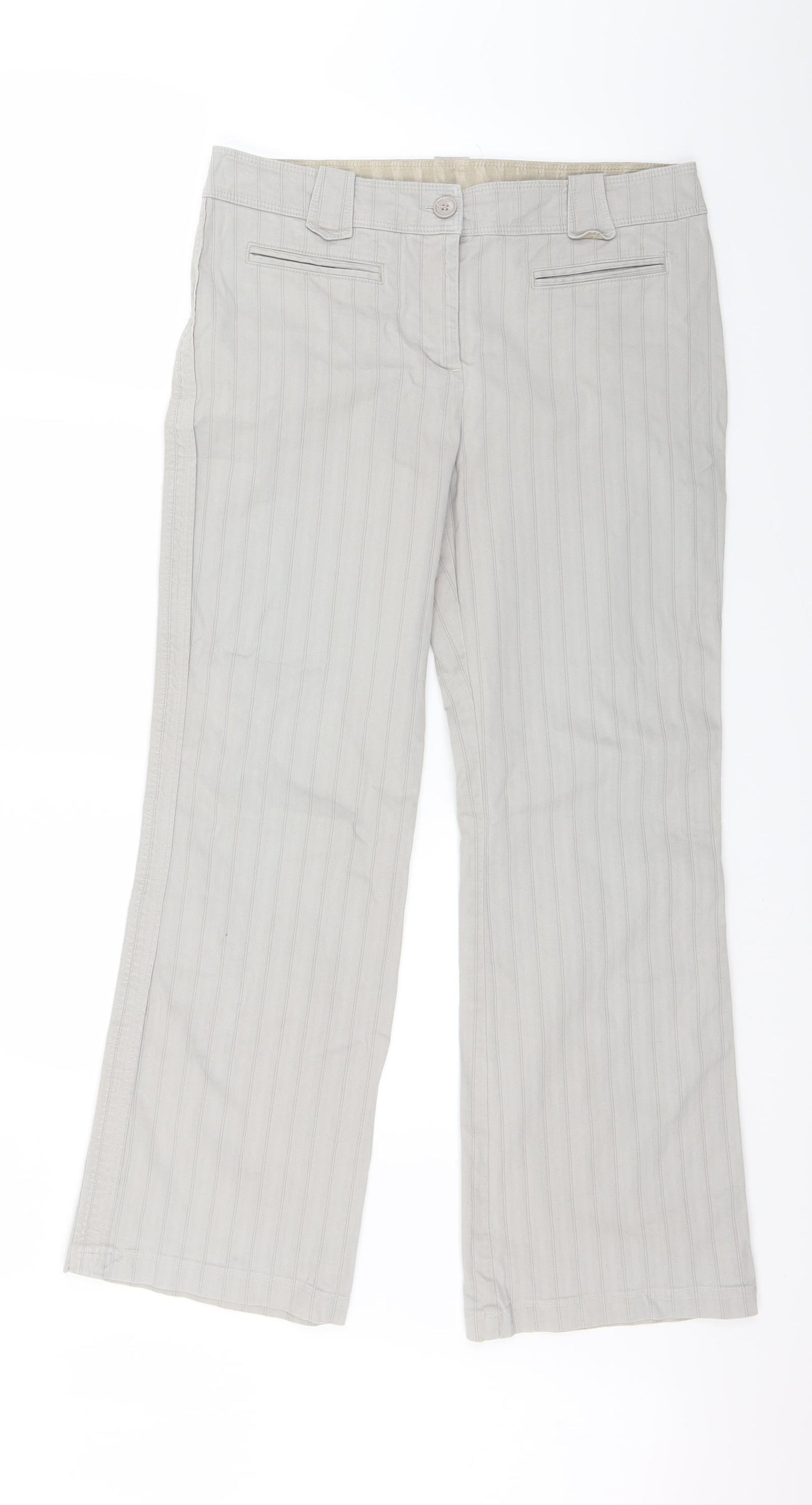 NEXT Womens Beige   Trousers  Size 12 L26 in