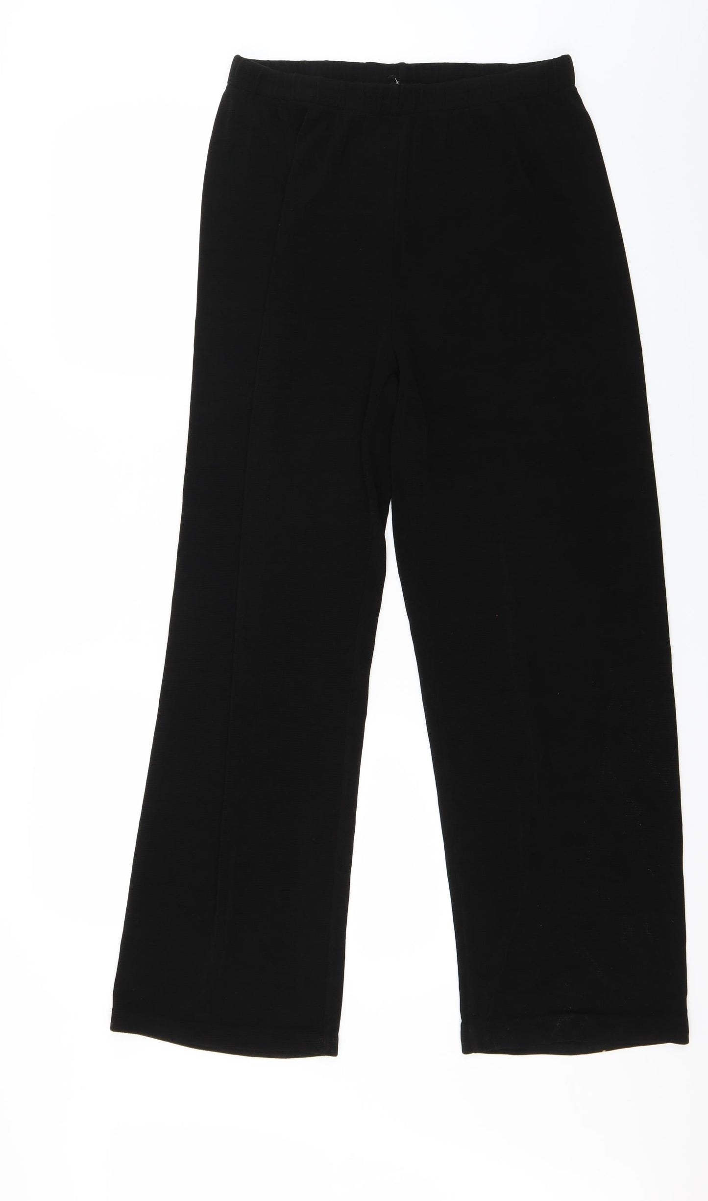 Stephan Womens Black   Trousers  Size L L25 in