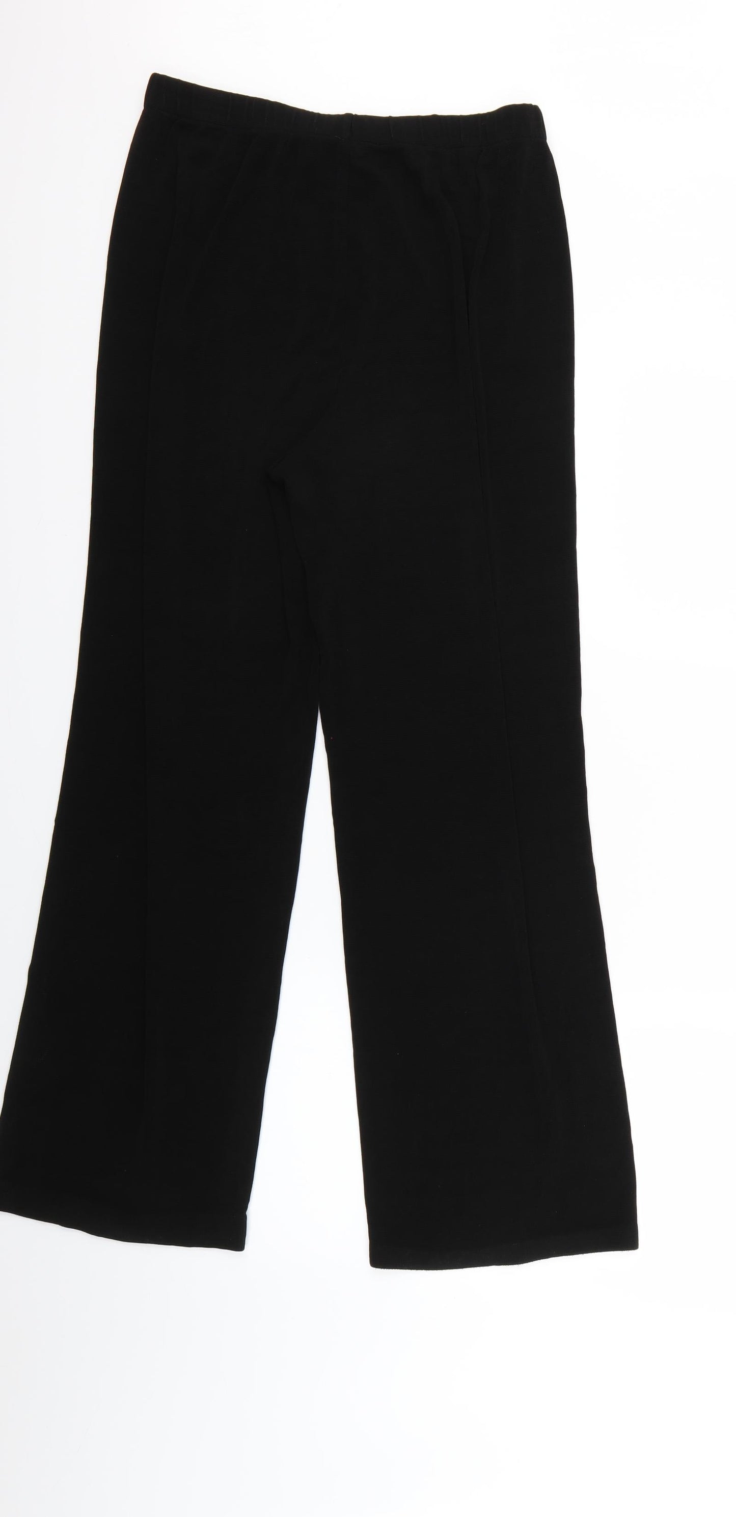 Stephan Womens Black   Trousers  Size L L25 in