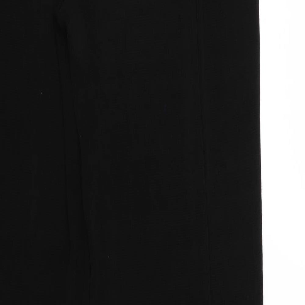 Stephan Womens Black   Trousers  Size L L25 in