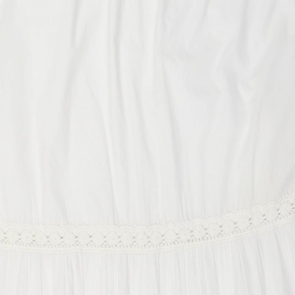 CMD Womens White   A-Line Skirt Size 12