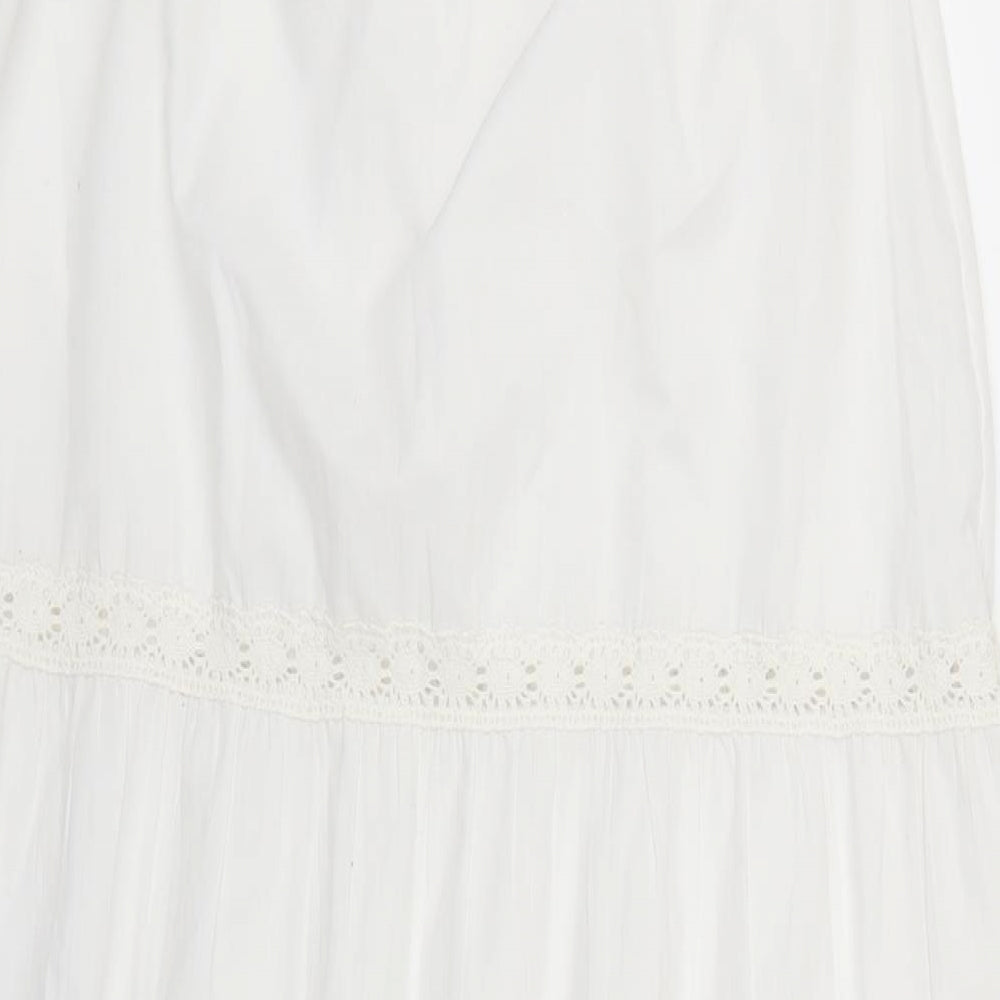 CMD Womens White   A-Line Skirt Size 12