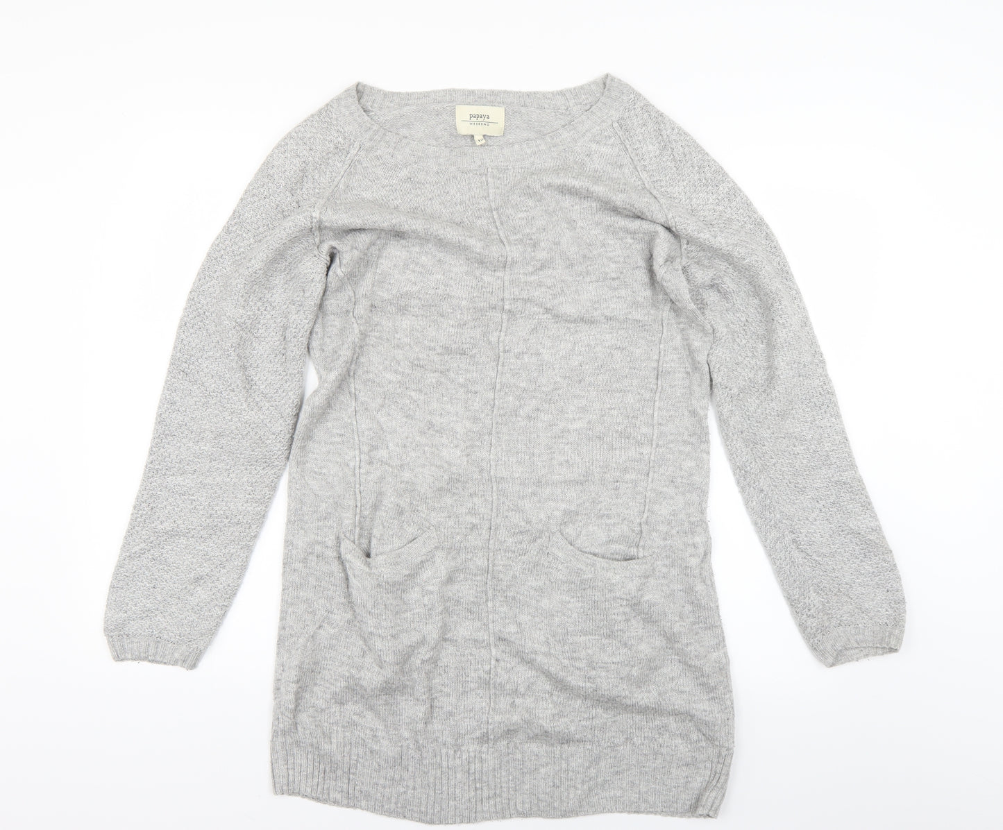 Papaya Womens Grey   Jumper Dress  Size 12