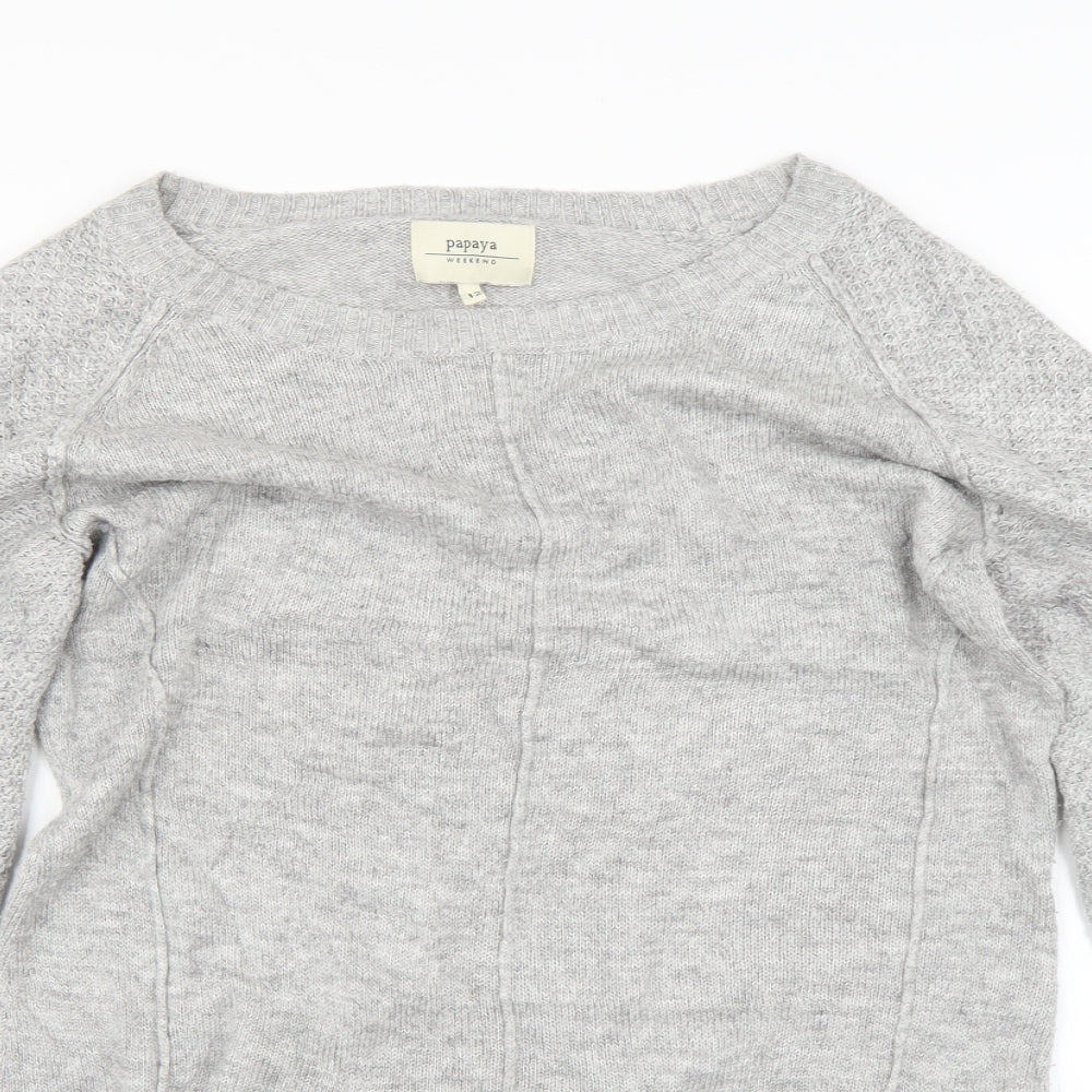Papaya Womens Grey   Jumper Dress  Size 12