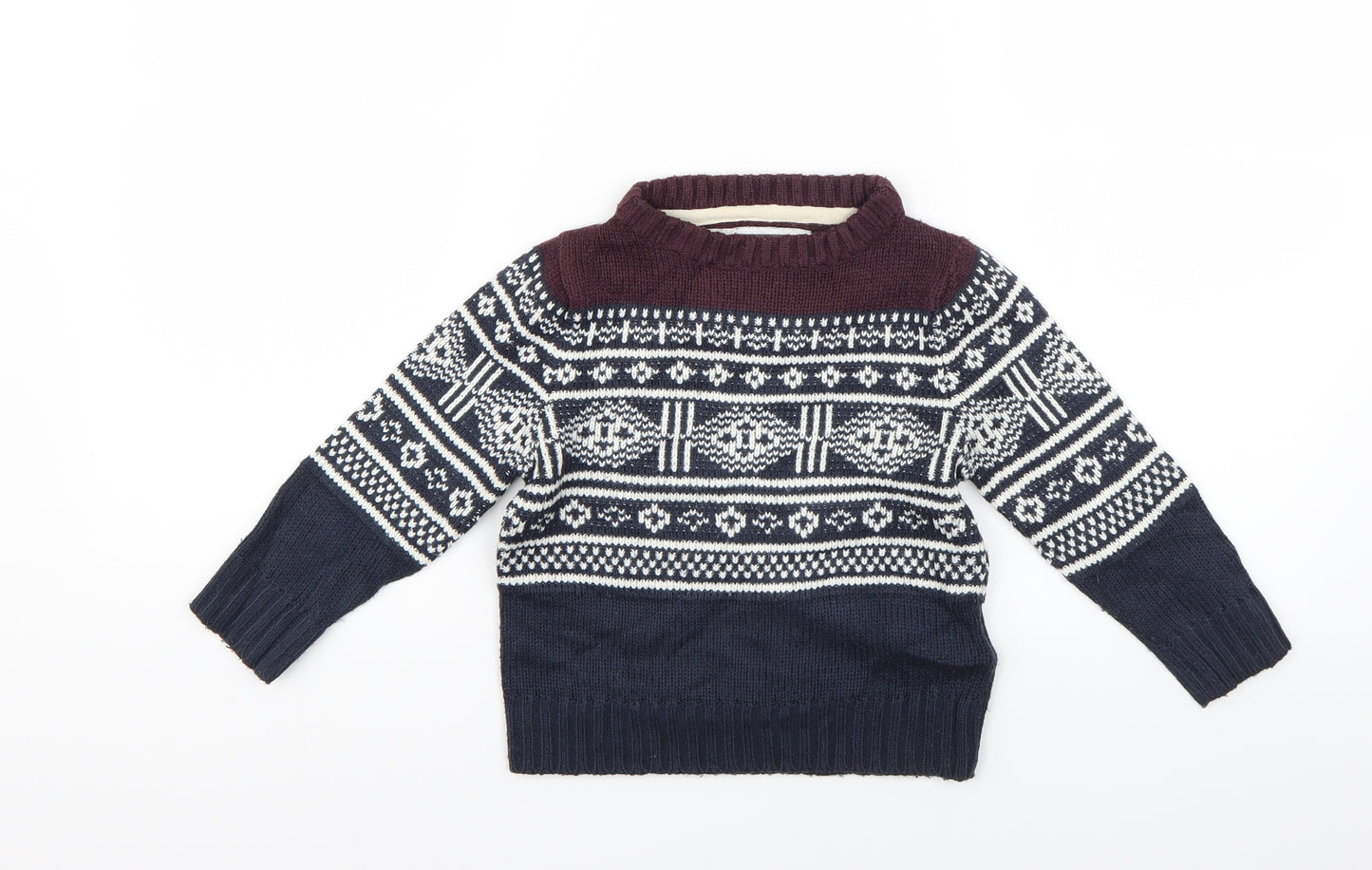 Soulstar Boys Blue  Knit Pullover Jumper Size 2 Years
