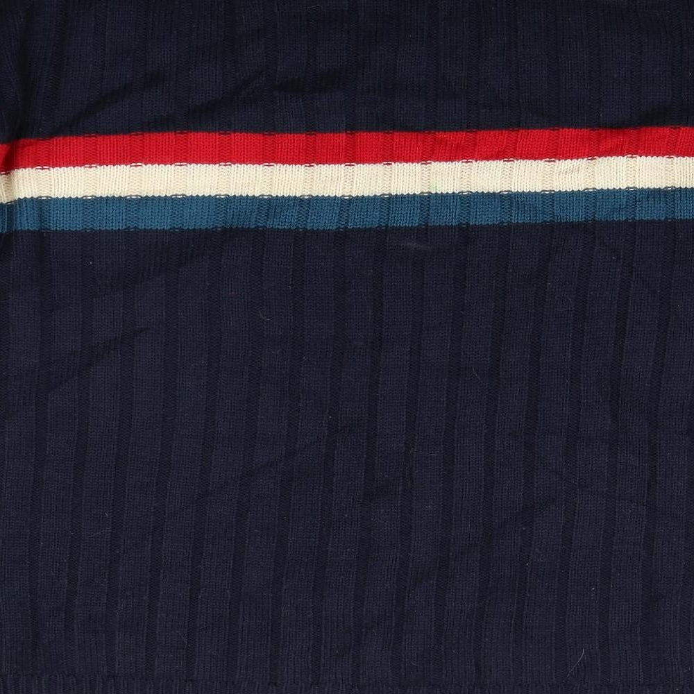 Lacoste Mens Blue  Knit Pullover Jumper Size XL