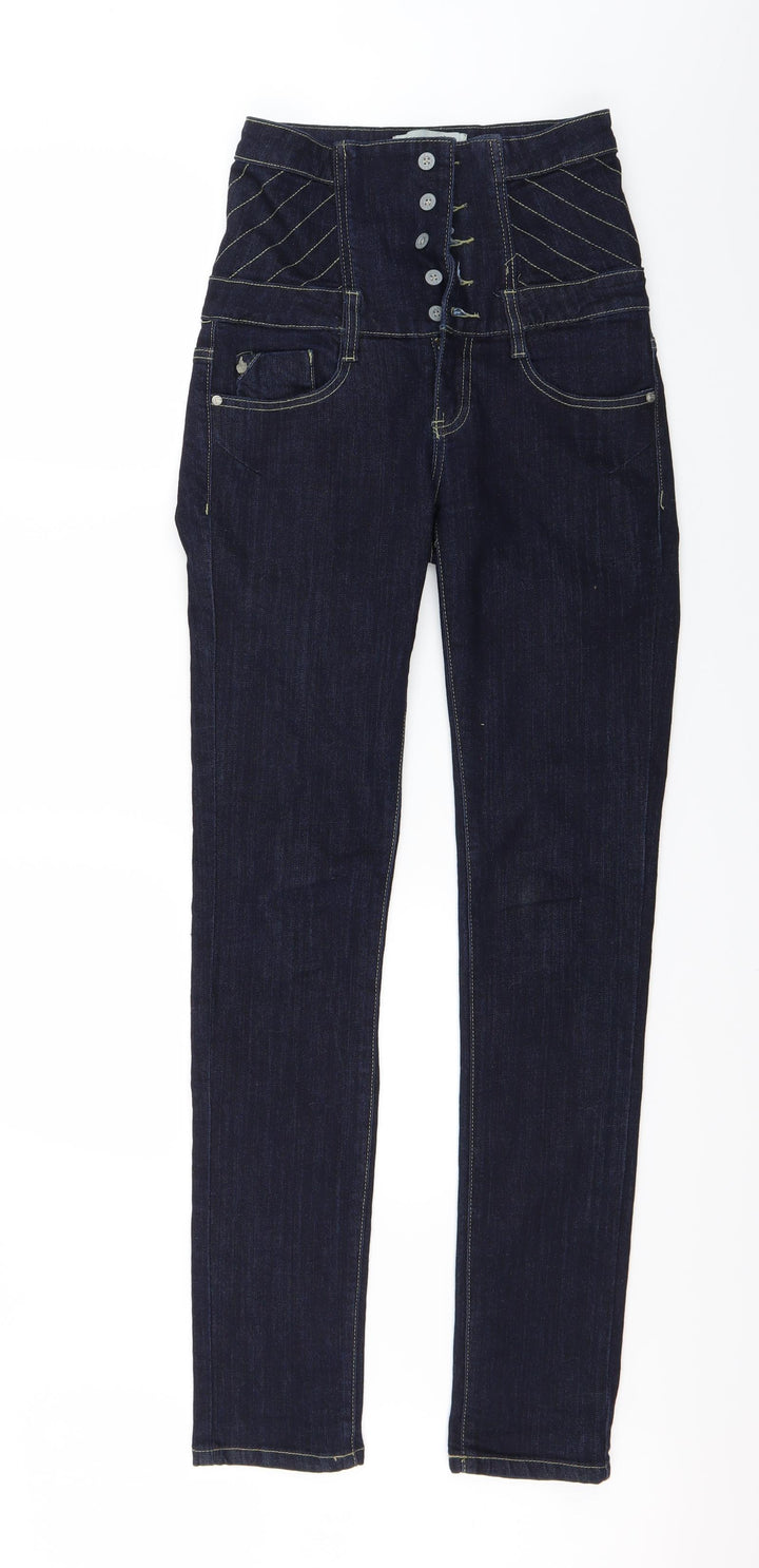Blue Rags Womens Blue  Denim Skinny Jeans Size 8 L29 in
