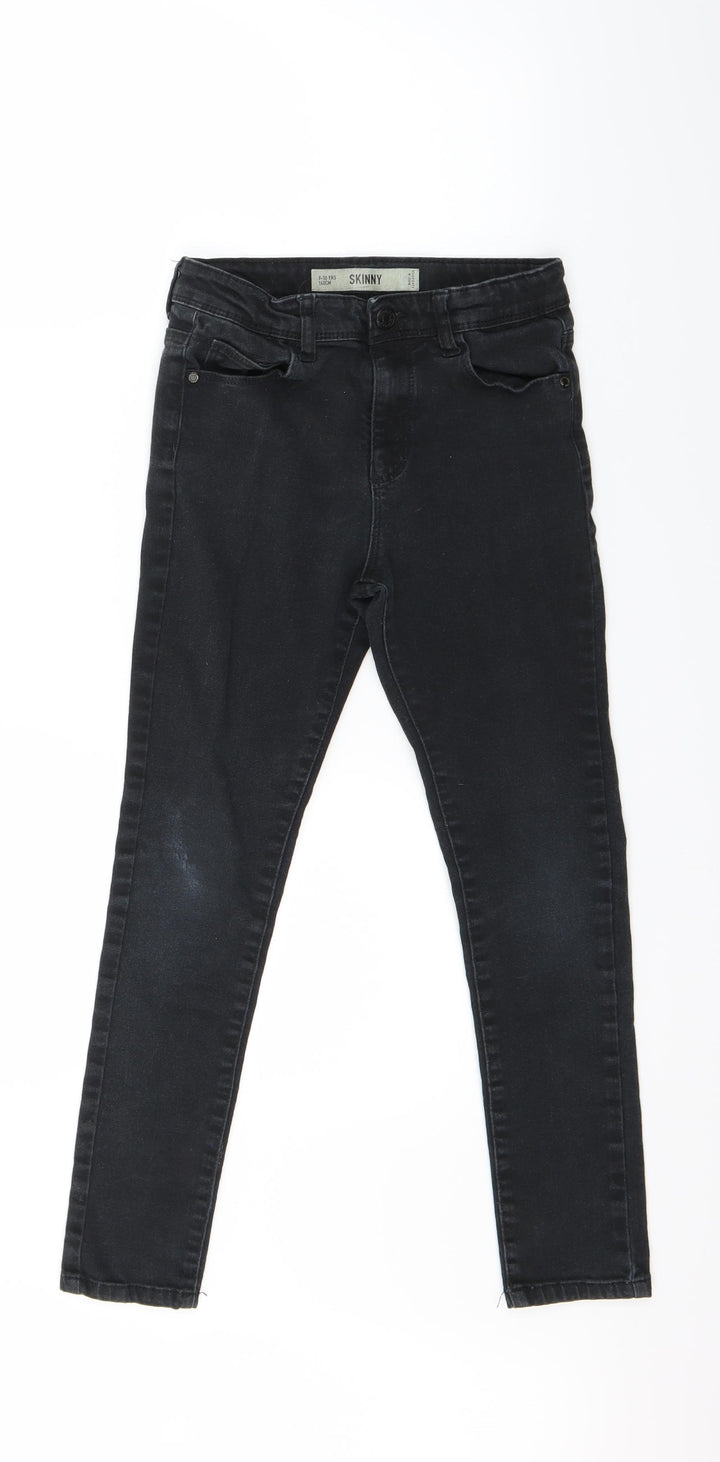 Primark Girls Black   Skinny Jeans Size 9 Years