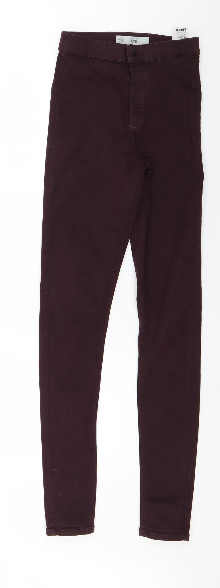Topshop Womens Red Denim Skinny Jeans Size 26 in L29 in