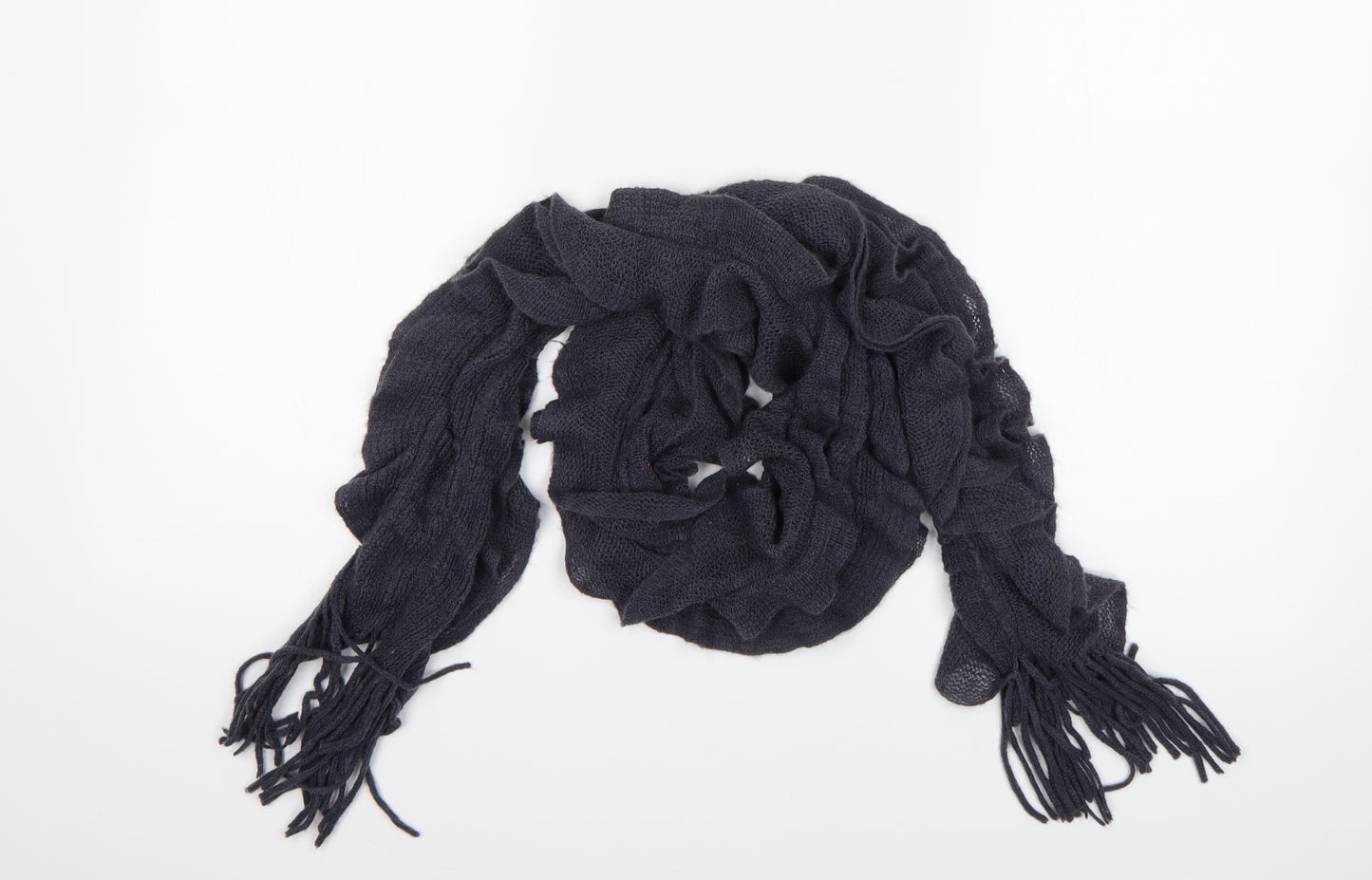 Preworn Womens Blue  Knit  Scarf