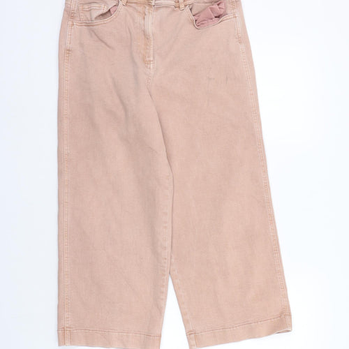 NEXT Womens Pink   Trousers  Size 14 L24 in - washable mark