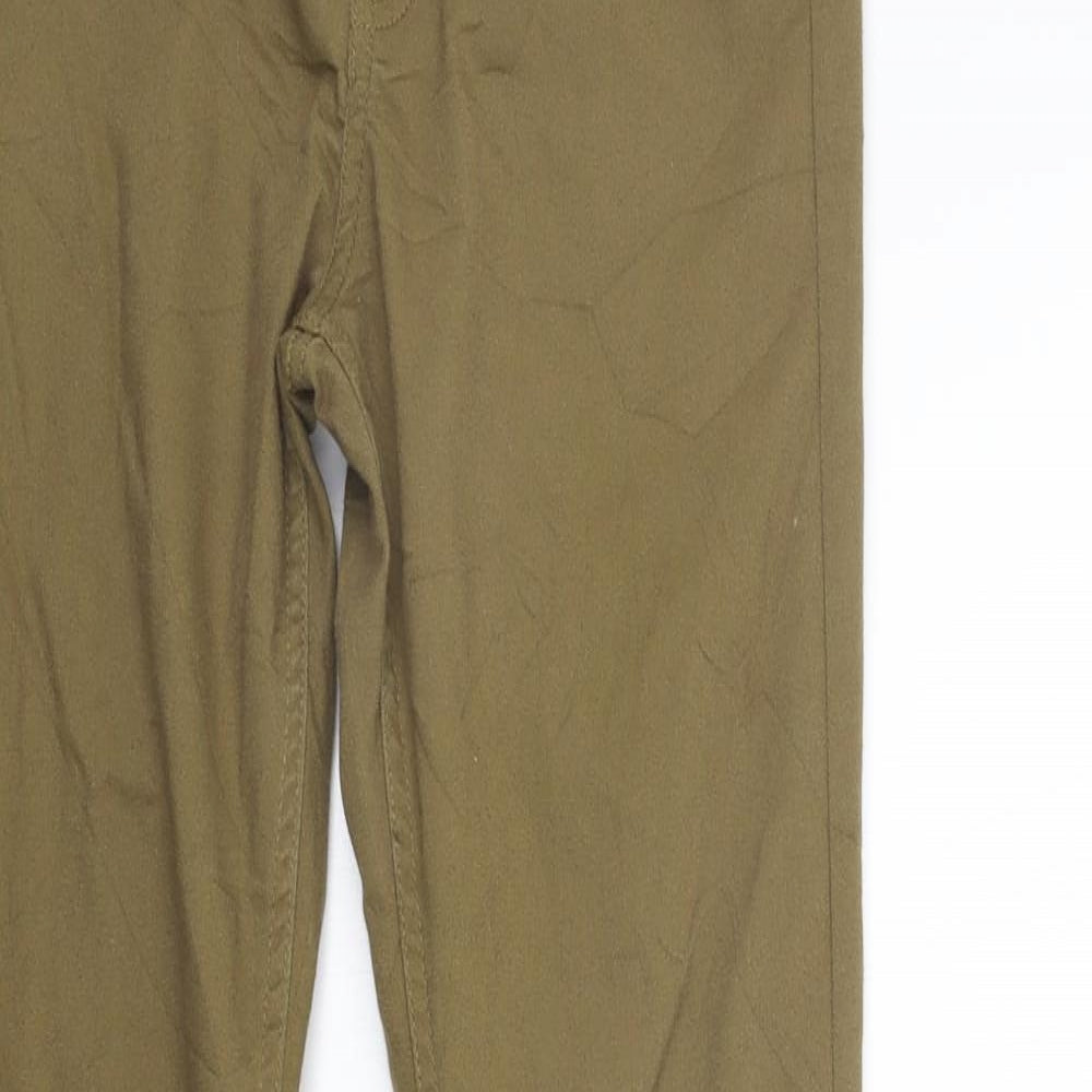 H&M Womens Green   Skinny Jeans Size 10 L28 in
