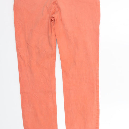 Dickins & Jones Womens Orange   Trousers  Size 10 L29 in