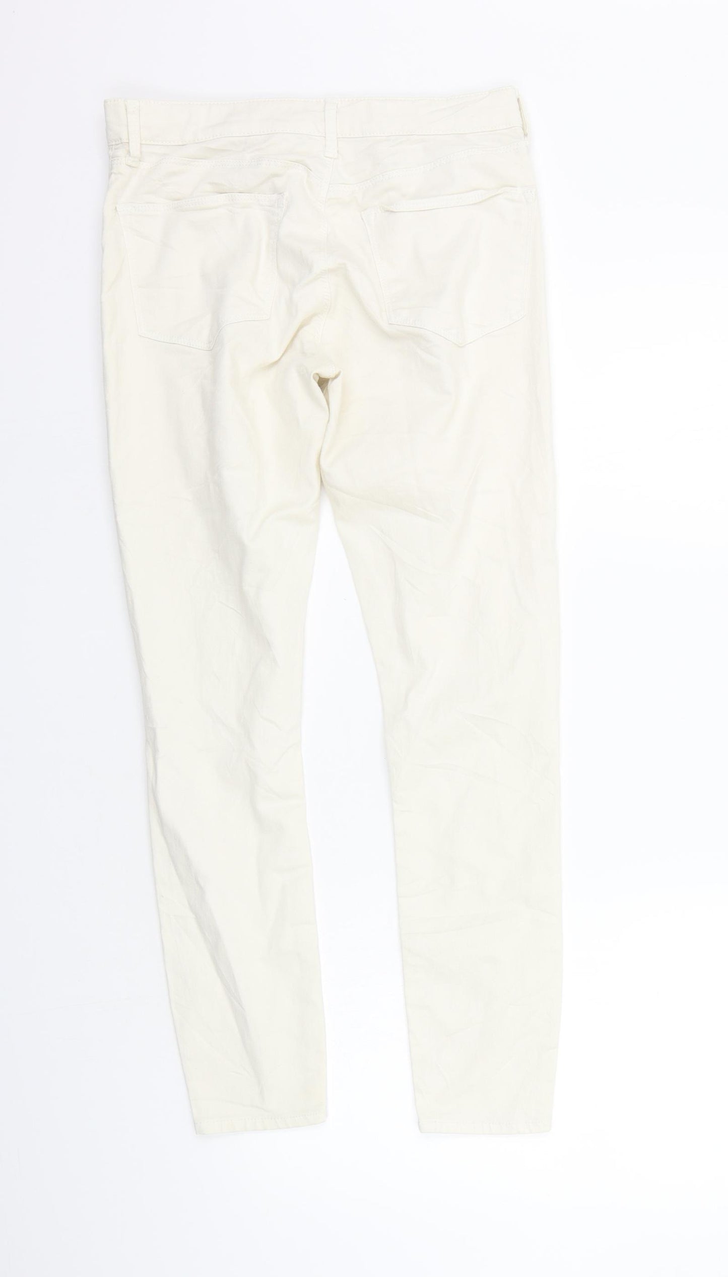 Topshop Womens Beige   Trousers  Size 28 in L30 in