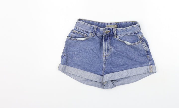 deniem co Womens Blue Cut-Off Shorts Size 10