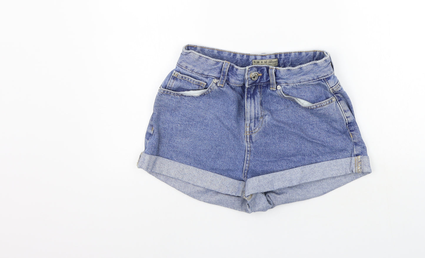 deniem co Womens Blue   Cut-Off Shorts Size 10