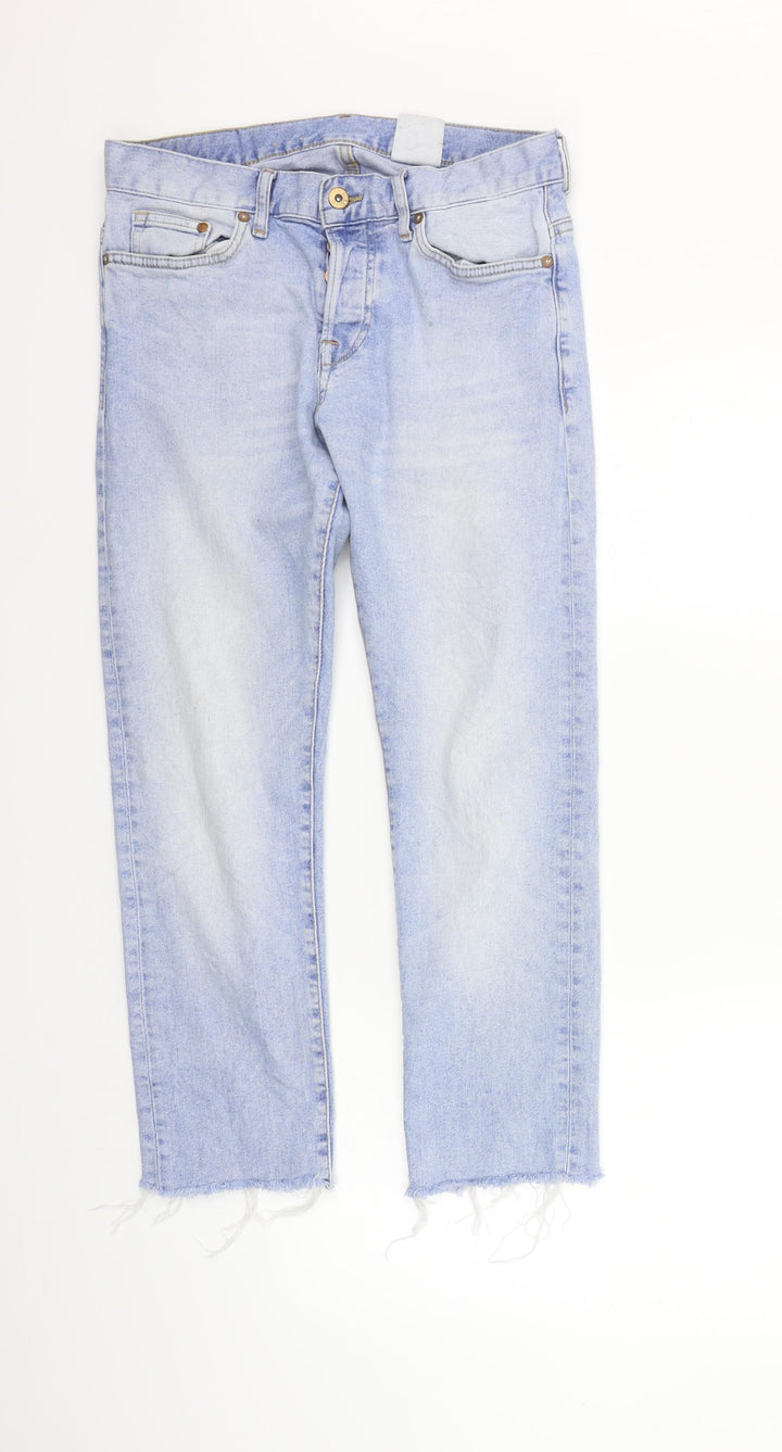 H&M Womens Blue   Straight Jeans Size 29 in L32 in