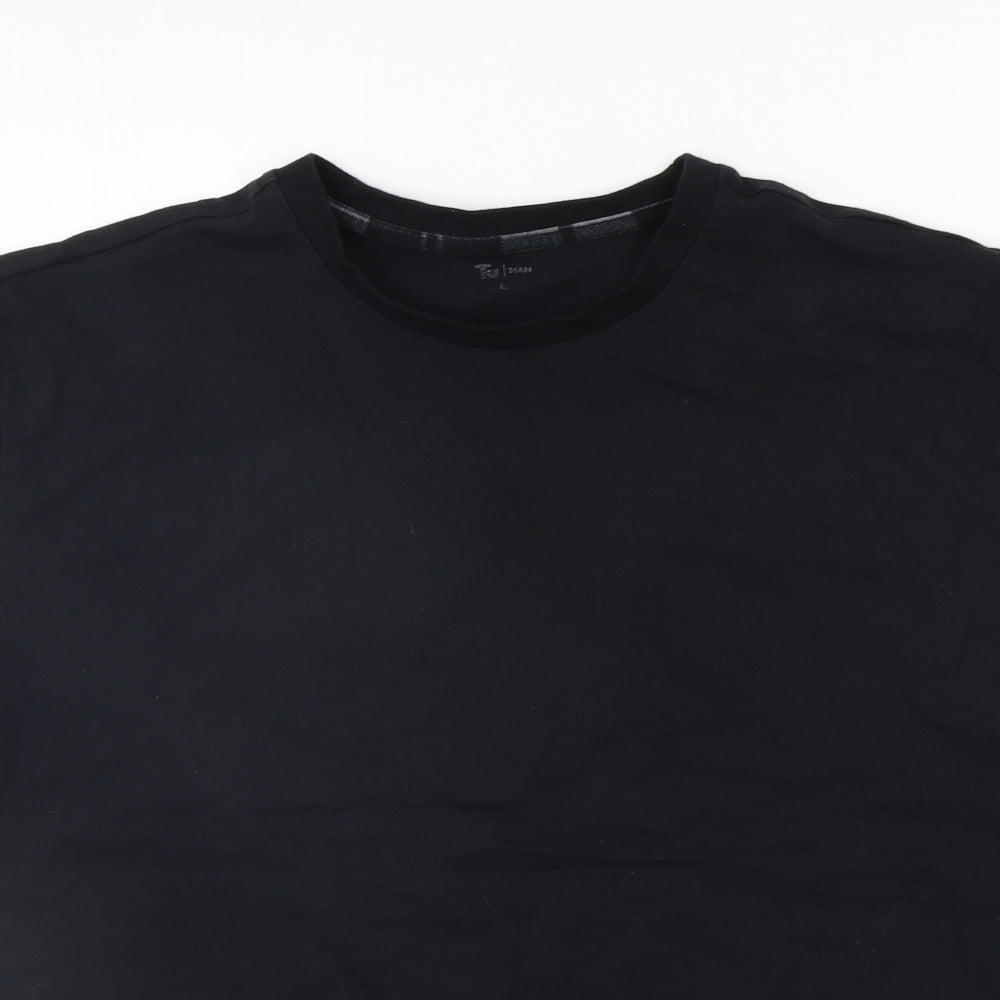 TU Mens Black    T-Shirt Size L