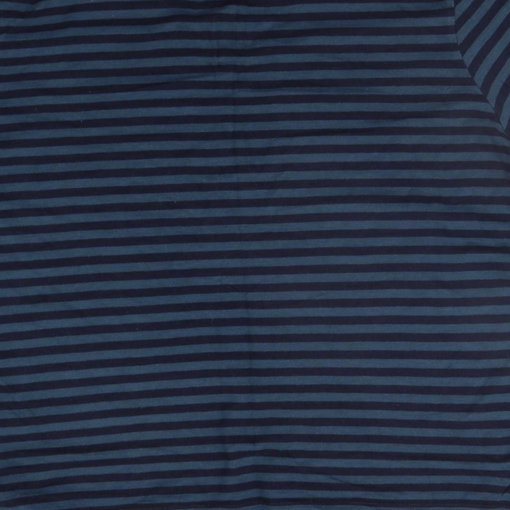 tu Mens Green Striped   Polo Size XL