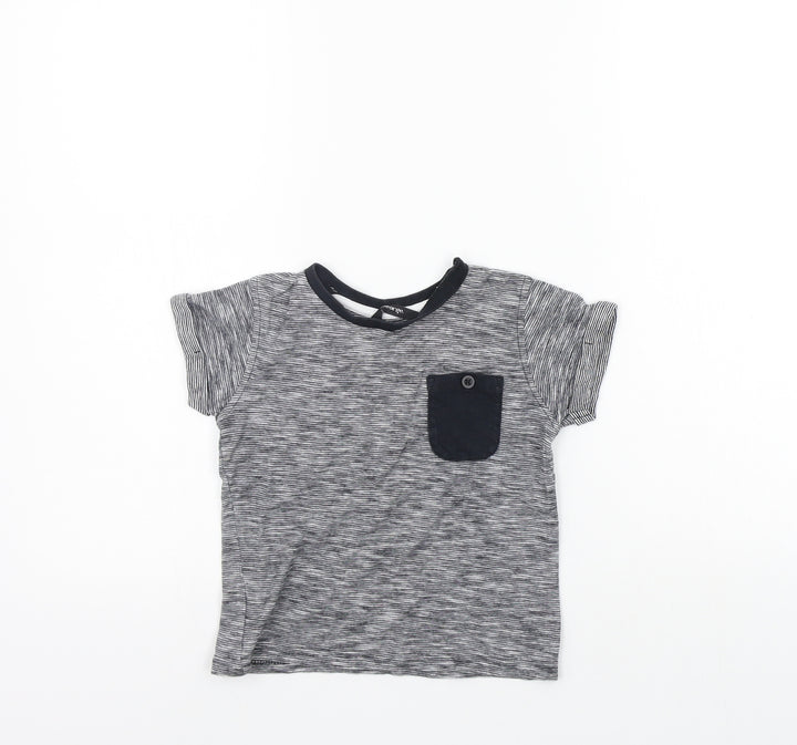 George Boys White Striped  Basic Polo Size 2-3 Years