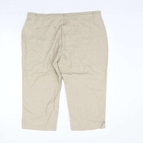 Atmosphere Womens Beige   Trousers  Size 18 L20 in