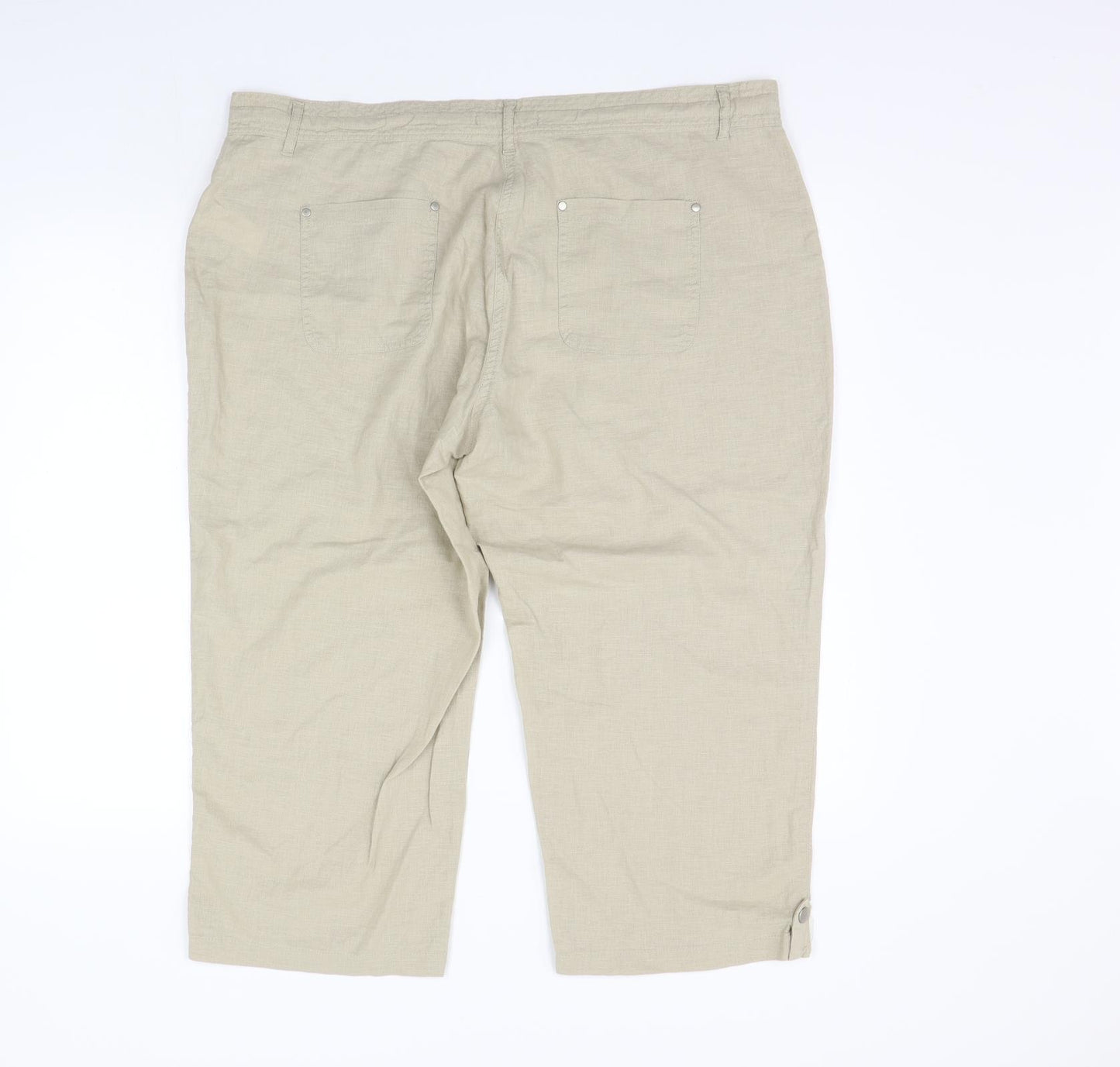 Atmosphere Womens Beige   Trousers  Size 18 L20 in