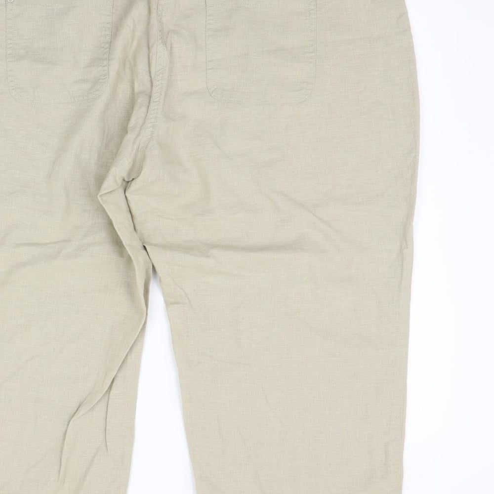 Atmosphere Womens Beige   Trousers  Size 18 L20 in
