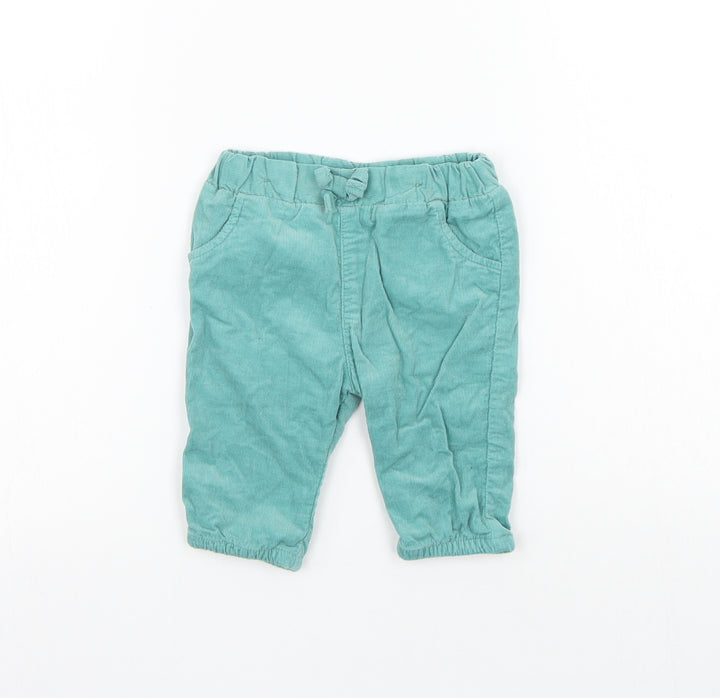 Marks and Spencer Girls Blue   Cropped Trousers Size 0-3 Months