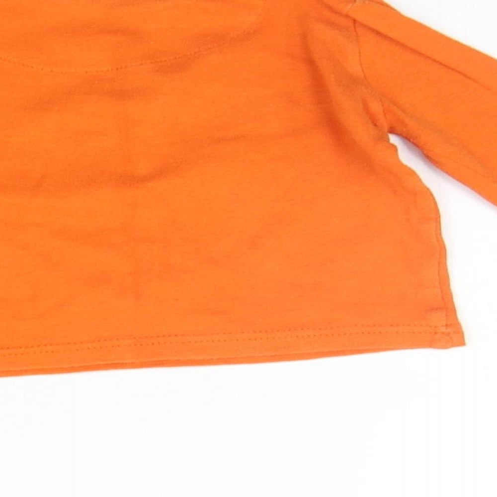 Mothercare Boys Orange   Pullover Jumper Size 12-18 Months