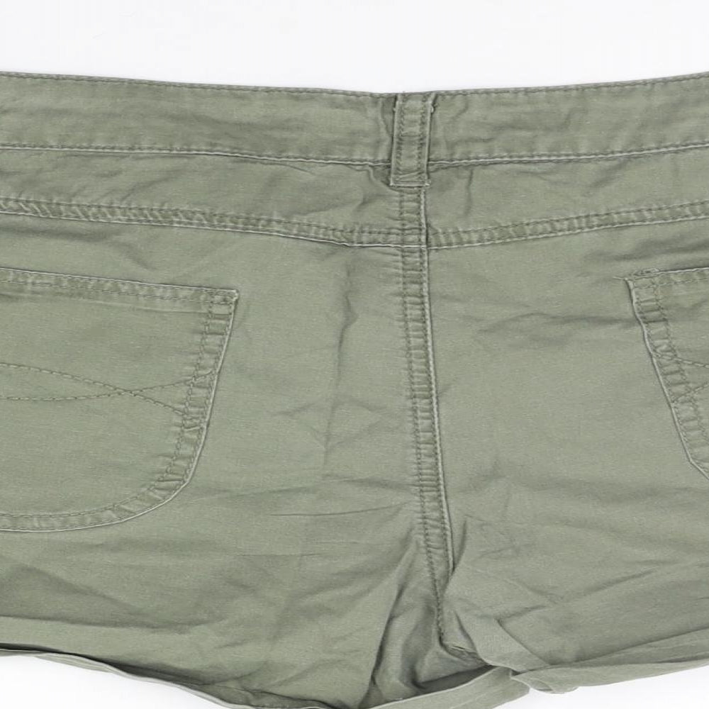 deniem & co Womens Green   Cut-Off Shorts Size 16