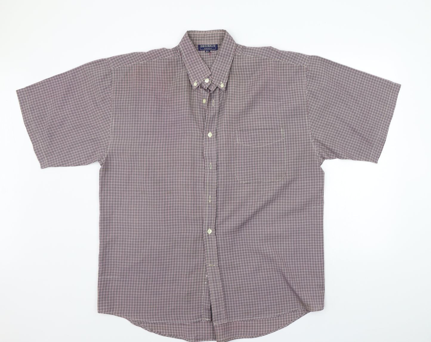 originals  Mens Red Check   Button-Up Size XL
