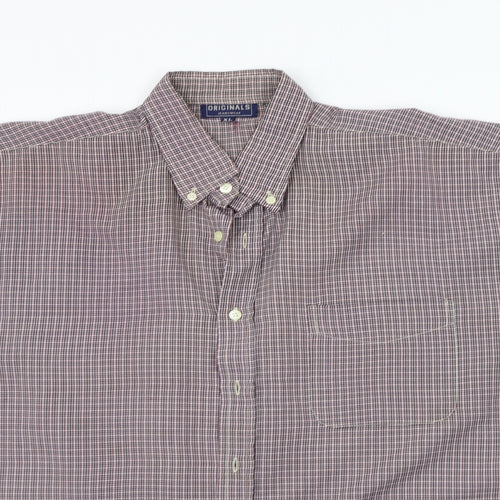 originals  Mens Red Check   Button-Up Size XL