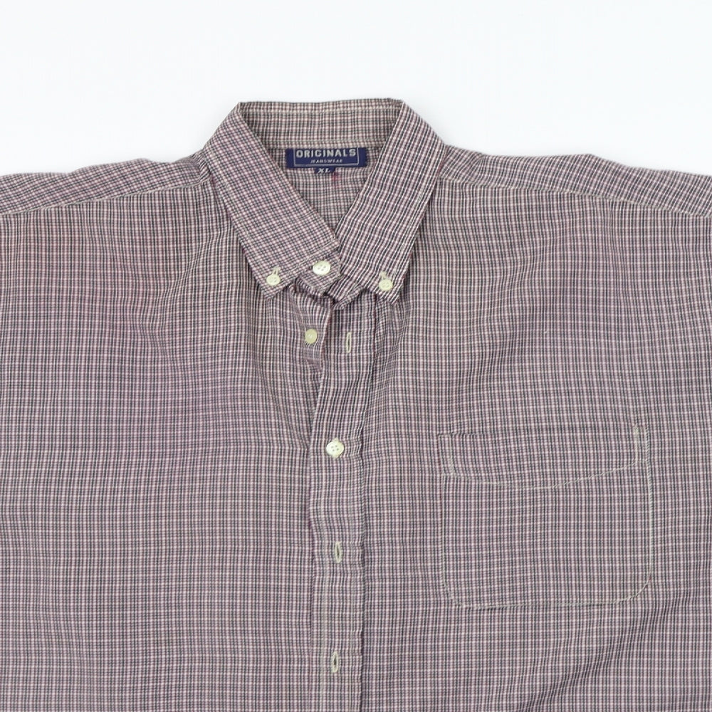 originals  Mens Red Check   Button-Up Size XL
