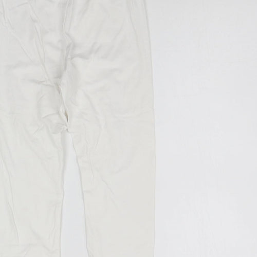 H&M Girls White   Jegging Trousers Size 10-11 Years - Elastic Waist Band