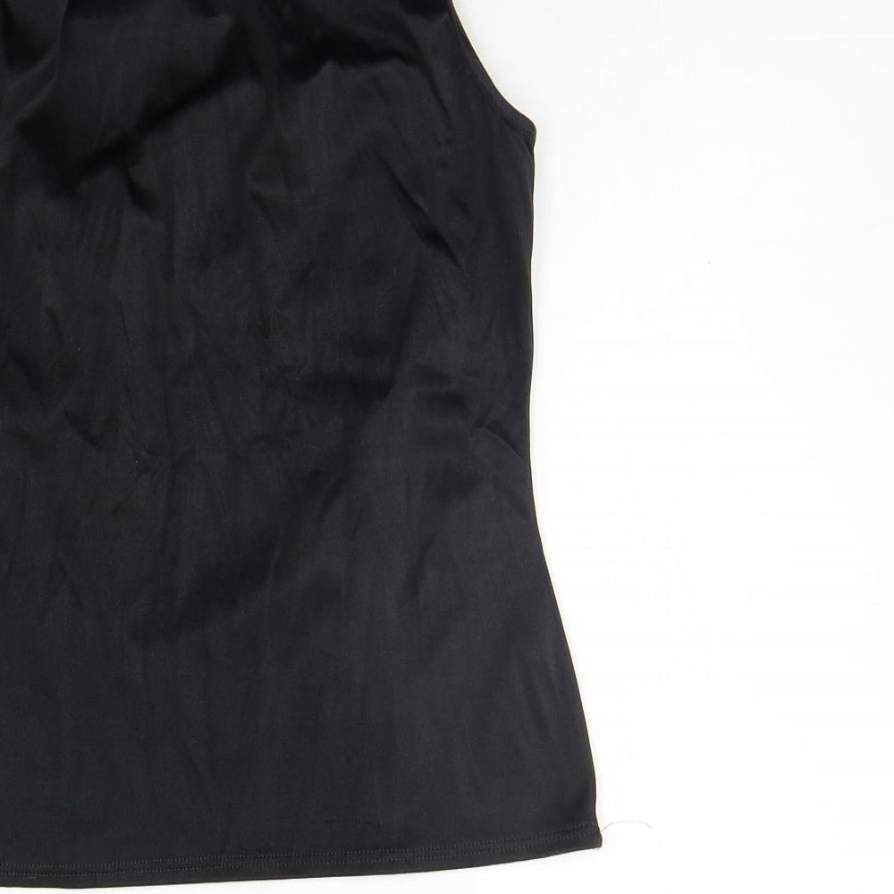 Marks and Spencer Womens Black   Basic Tank Size 8