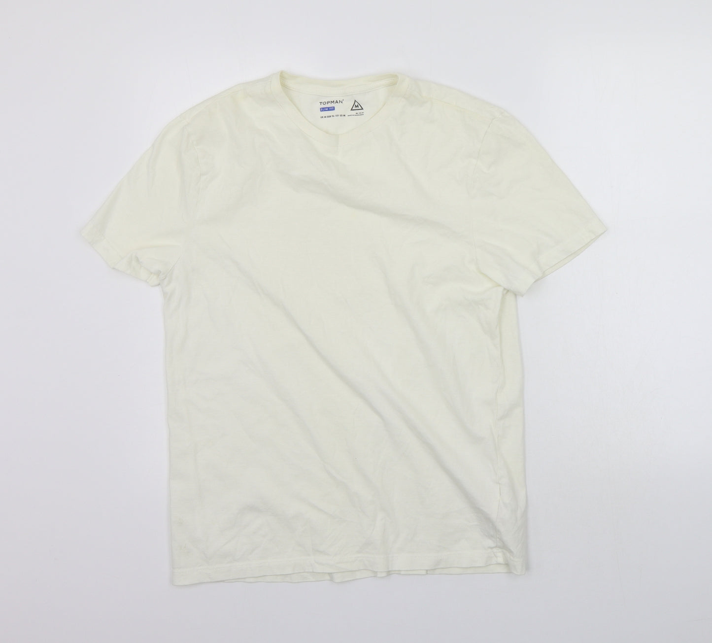Topman Mens White    T-Shirt Size M  - washable mark