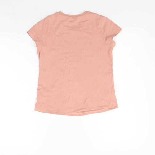 George Girls Beige   Basic T-Shirt Size 10-11 Years
