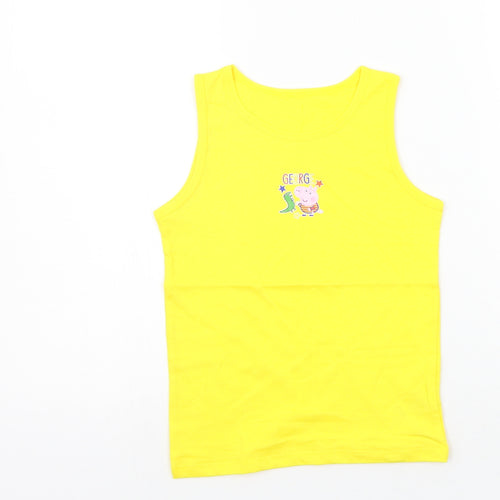 George Girls Yellow   Basic Tank Size 5-6 Years